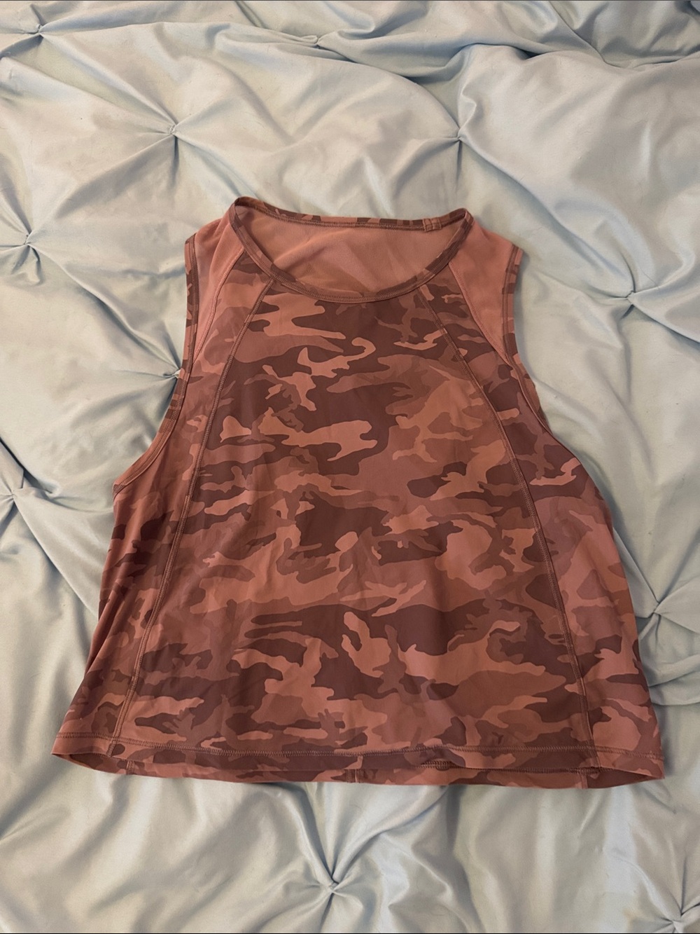 Women's Lululemon Sleeveless Camo Tank Top - Mauve Pink